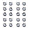 Solar Pack Of 20 40mm White LED Decking Lights