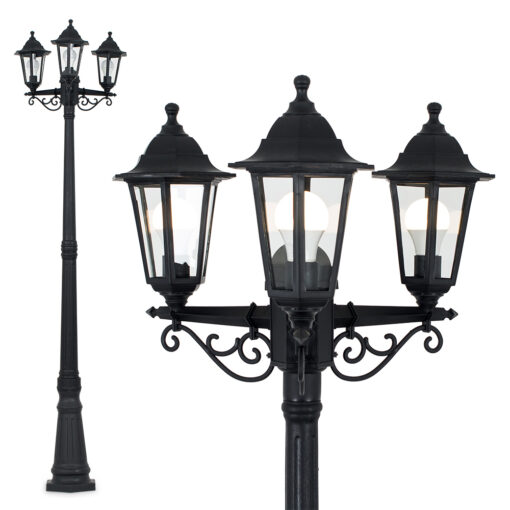 Mayfair IP44 3 Way Plastic Outdoor 2.2m Lamp Post