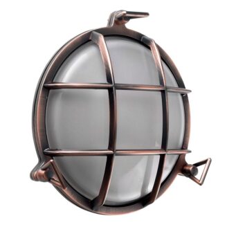 IP64 Round Copper Nautical Bulkhead