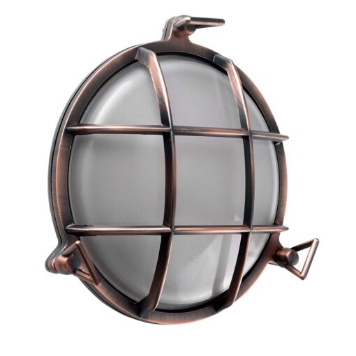 IP64 Round Copper Nautical Bulkhead
