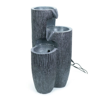 IP44 LED Staggered Log Solar Water Fountain