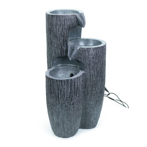 IP44 LED Staggered Log Solar Water Fountain