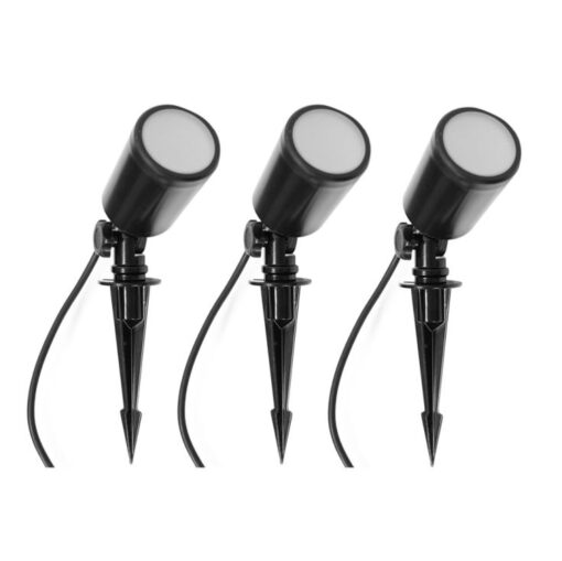 SMART Pack of Three IP65 Outdoor LED RBG Spotlights