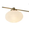 Aria Flush Ceiling, 3 Light G9, Antique Brass/Opal A Glass (E2-48266) - Image 2