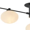 Aria Flush Ceiling, 3 Light G9, Satin Black/Opal A Glass (E2-48265) - Image 2