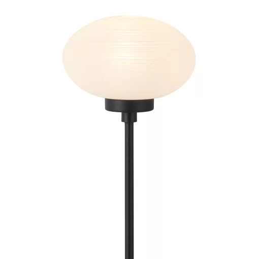 Aria Table Lamp, 1 Light G9, Satin Black/Opal A Glass (E2-48264) - Image 2