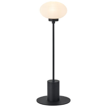 Aria Table Lamp, 1 Light G9, Satin Black/Opal A Glass (E2-48264)