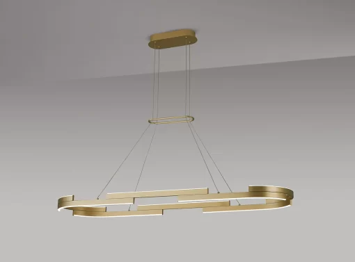 Stellan 1.2m Squoval Pendant Sand Gold (E2-48187) - Image 3