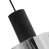 Domique 20cm Single Pendant Black/Chrome (E2-50146) - Image 2