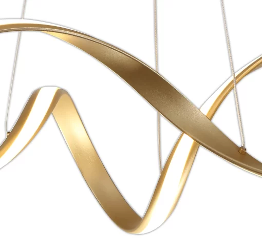 Phoenix 76cm Dimmable Medium Pendant Sand Gold (E2-48183) - Image 2