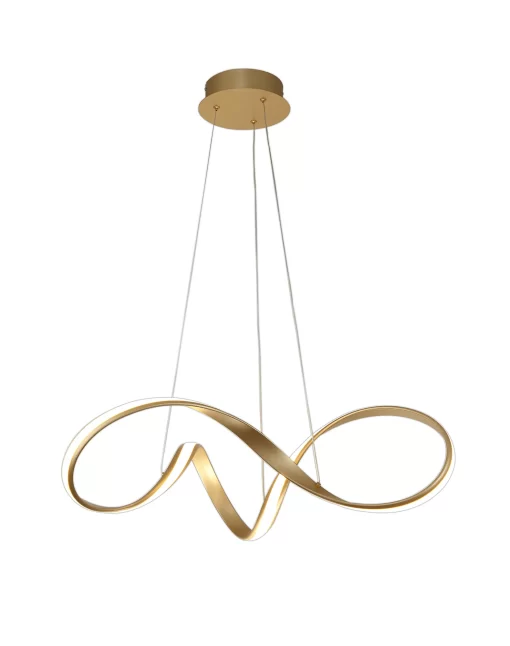 Phoenix 76cm Dimmable Medium Pendant Sand Gold (E2-48183)