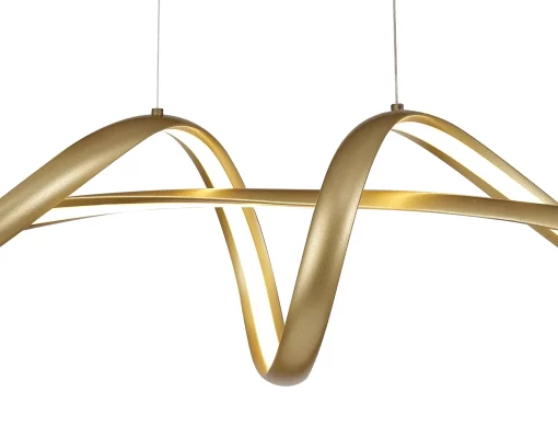 Phoenix 1m Dimmable Medium Pendant Sand Gold (E2-48185) - Image 2