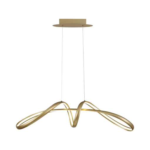 Phoenix 1m Dimmable Medium Pendant Sand Gold (E2-48185)