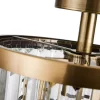 Loretta 30cm Semi Flush in Antique Brass & Clear Crystal (48177) - Image 4