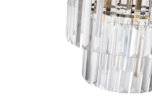 Loretta 30cm Semi Flush in Antique Brass & Clear Crystal (48177) - Image 3