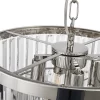 Loretta 40cm Pendant/Semi Flush Polished Nickel & Clear Crystal (E2-48179) - Image 4