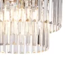 Loretta 40cm Pendant/Semi Flush Polished Nickel & Clear Crystal (E2-48179) - Image 2