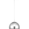 Orla 30cm Pendant 1 Light Polished Chrome Suspension With Mirrored/Clear Glass Globe (E2-48281) - Image 2