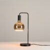 Radiance Table Lamp Black/Black With Smoked Bulb (E2-48466)