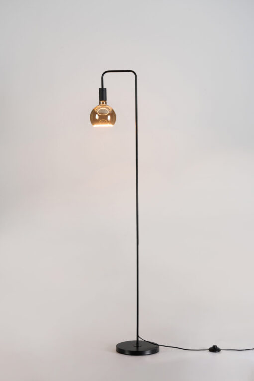 Radiance Floor Lamp Black/Black With Smoked Bulb (E2-48459)