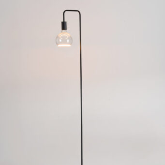 Radiance Floor Lamp Black/Black With Clear Bulb (E2-48468)