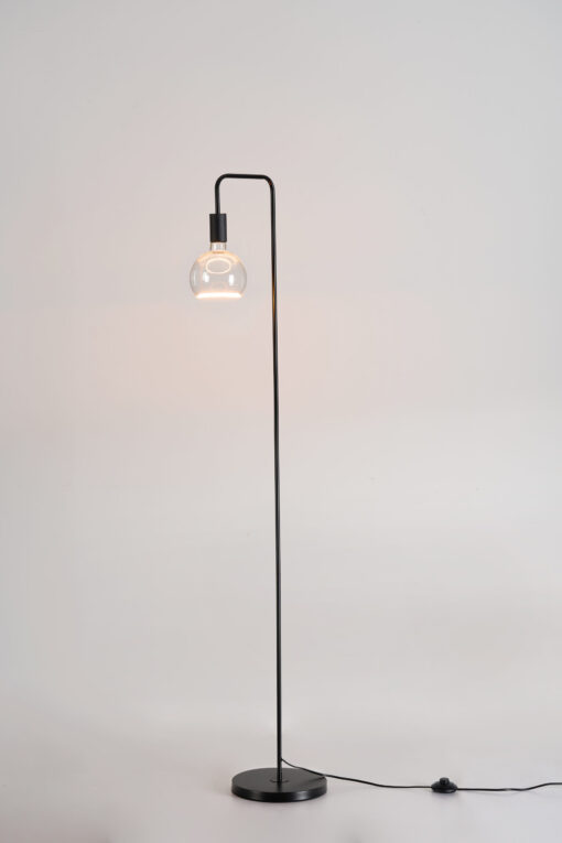 Radiance Floor Lamp Black/Black With Clear Bulb (E2-48468)