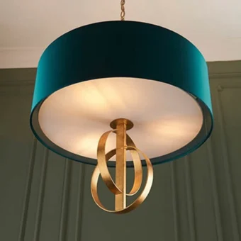 Veridian 3 Light Pendant Light Antique Gold