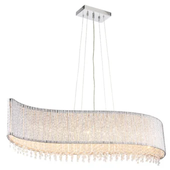 8Lt Crystal Wave Pendant (E2-40292)