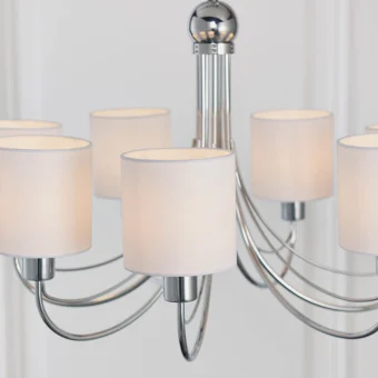 Elysian Chrome 6 Lt Pendant side