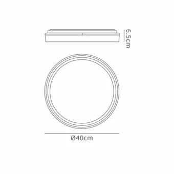 Gold Round Ceiling LED Light With Remote Control (E2-49258)
