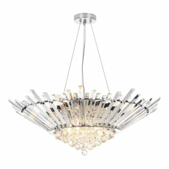 9 Light Chandelier Crystal and Polished Chrome (E2-47584)
