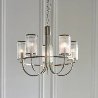 Vetro 5 Light Pendant Chandelier