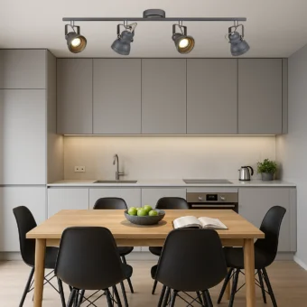 Adjustable Linear Bar Spotlight in Matt Grey (E2-51054)