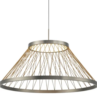 Spiderweb Pendant, Matt Brushed Grey/Brown (E2-49248)