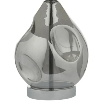 Smoked Glass Table Lamp (e2-32350)