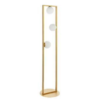 Brushed Gold 3 Light Floor Lamp (e2-42106)
