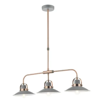 Graphite & Copper 3 Light Bar Pendant (e2-49662)