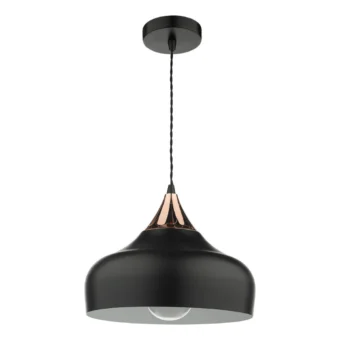 Black & Copper Pendant (e2-46612)