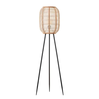 Wood & Linen Floor Lamp (e2-49705)