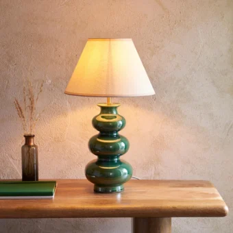 Green Ceramic Table Lamp (e2-49710)