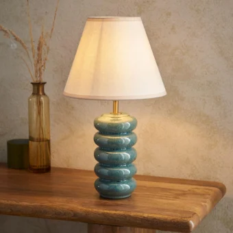 Ocean Spray Ceramic Table Lamp (e2-49711)