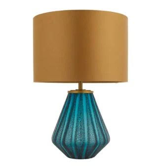 Turquoise Textured Table Lamp (e2-42210)