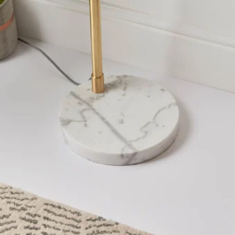 Brass & Marble Floor Lamp (e2-41896)