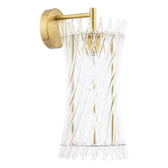 Natural Brass & Glass Wall Light (e2-49873)