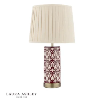 Purple Ceramic & Antique Brass Table Lamp (e2-49877)