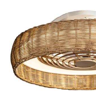 Large Rattan Ceiling Fan (e2-43921)