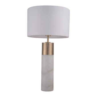 Antique Brass & Marble Table Lamp (e2-50776)