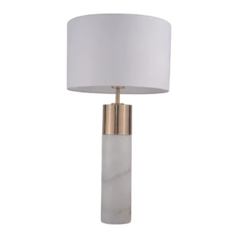 Antique Brass & Marble Table Lamp (e2-50776)