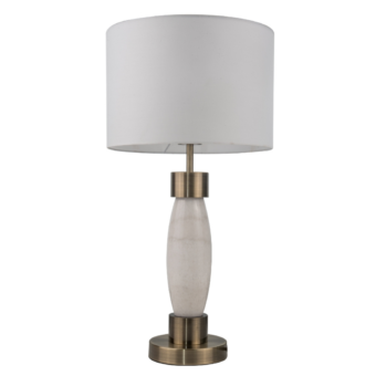 Antique Brass & Marble Table Lamp (e2-49435)