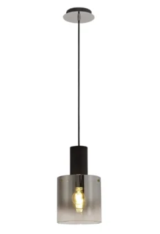 1 Light Smoke Fade/Black/Chrome Pendant (e2-50146)